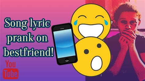 A prank song for every mood. Song lyric prank on best friend(I can't be your friend ...
