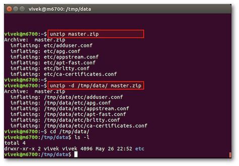How To Unzip A Zip File Using The Linux And Unix Bash Shell Terminal
