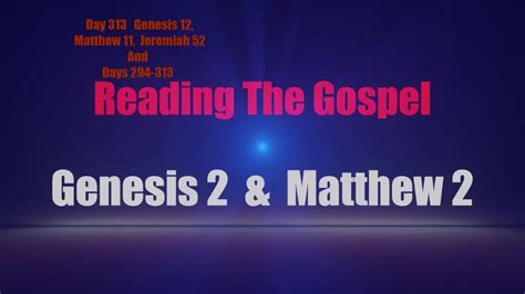 Stream Genesis 12 Matthew 11 Jeremiah 52 And Days 294 313 Day 313