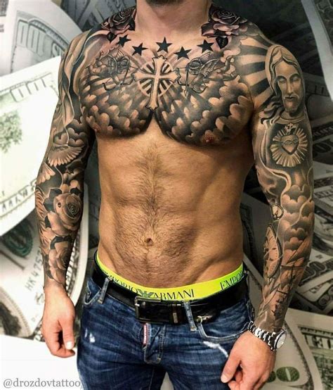 Pin By Charles Mcguire On Tattoo Chest Tattoo Men Cool Chest Tattoos