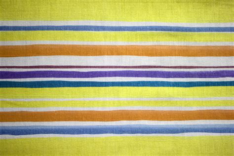 Striped Fabric Textue Yellow And Blue Picture Free Photograph