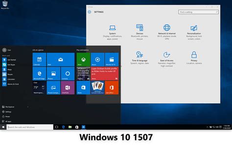 Interface De Windows 10 1507 Ginjfo
