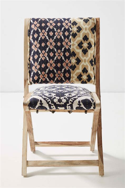 Ikat Medley Terai Folding Chair Anthropologie Havenly