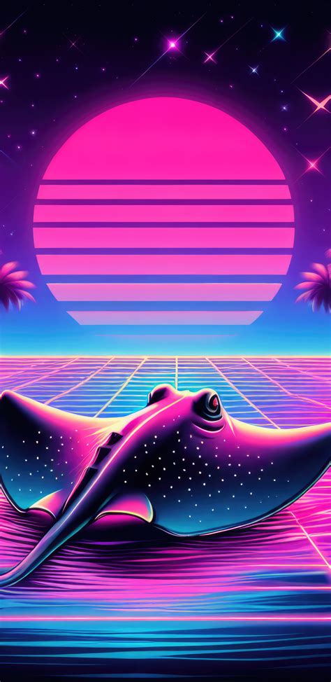 1440x2960 Stingray Synthwave Mood Sunset Samsung Galaxy Note 98 S9s8