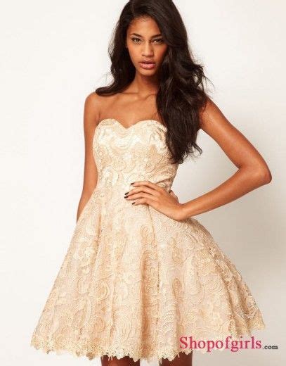 Charming A Line Sweetheart Strapless Short Mini Soft Ivory Lace