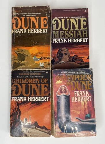 Frank Herbert Dune 4 Book Lot Vintage Paperbacks Messiah Children