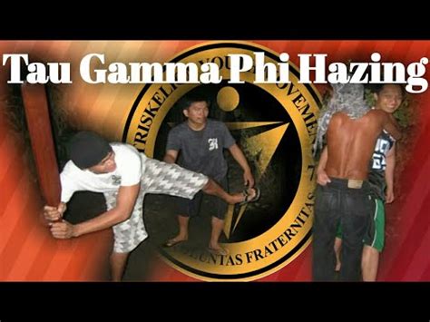 Tau Gamma Phi Hazing Initiation Rites Youtube