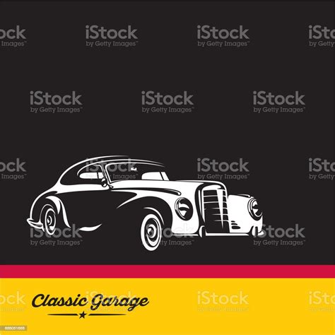 Classic Car Luxury Vintage Car Vector Stock Illustration Download