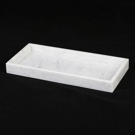 Natural White Marble Bathroom Tray Etsy