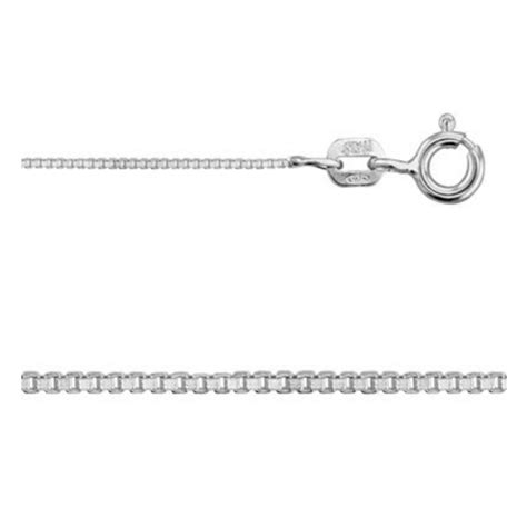 20 Inch Italian Sterling Silver 07mm Box Chain Sterling Jewelry Supply