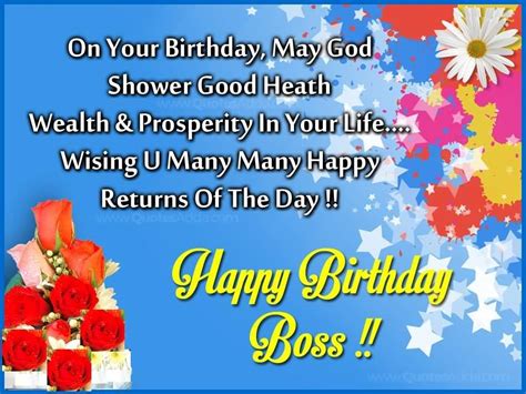 32 Wonderful Boss Birthday Wishes Sayings Picture