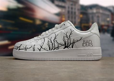 Nike Air Force 1 Bad Ideas Tree Hand Painted Custom Sneaker Etsy
