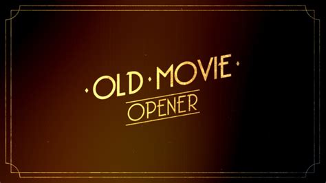 Videohive Old Movie Intro Free After Effects Template Videohive
