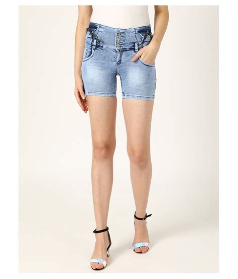Buy V2 Denim Hot Pants Blue Online At Best Prices In India Snapdeal