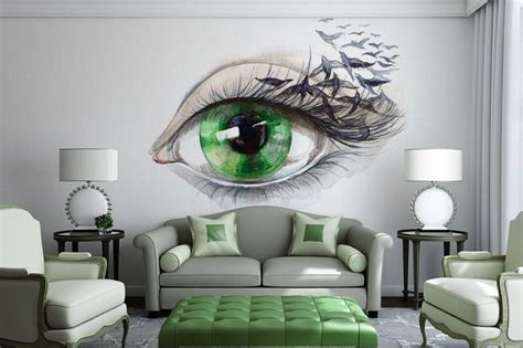 Check these 15 creative wood accent walls to update any room in your home. 15 Refreshing Wall Mural Ideas For Your Living Room