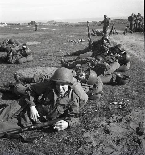 Trainees Resting Between Exercises During Basic Training At Fort Ord