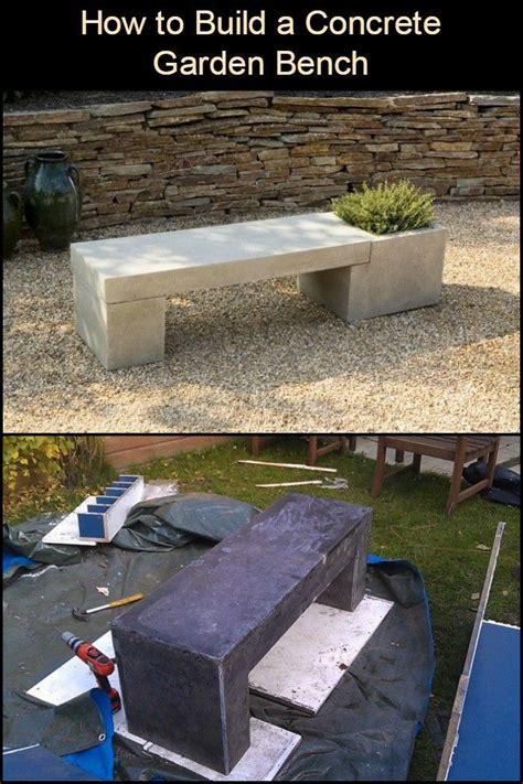 How To Build A Concrete Garden Bench Diy Projects For Everyone