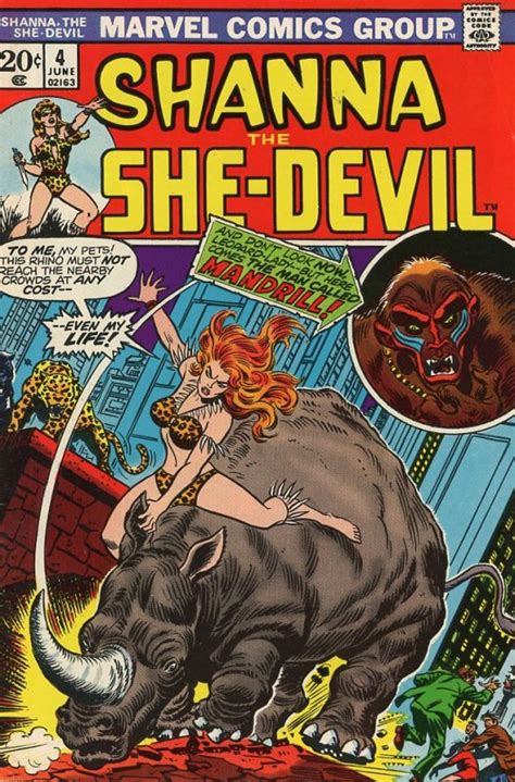 Shanna The She Devil 4 Fvf 1973 Romita Cover 1st Appearance Of Mandrill Comic Books
