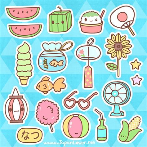 Cute Summer Theme From Japanloverme Kawaii Doodles Kawaii Chibi