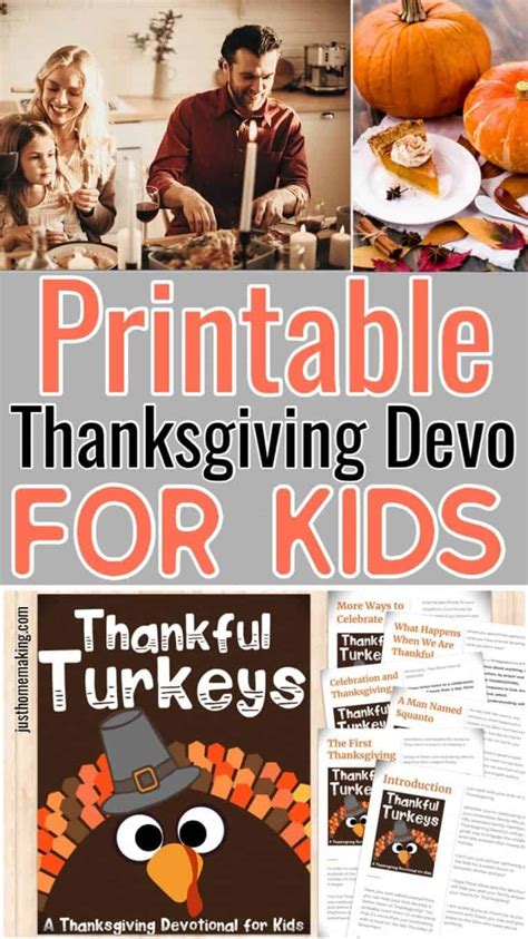 Thanksgiving Devotion For Kids With Free Printable Just Homemaking