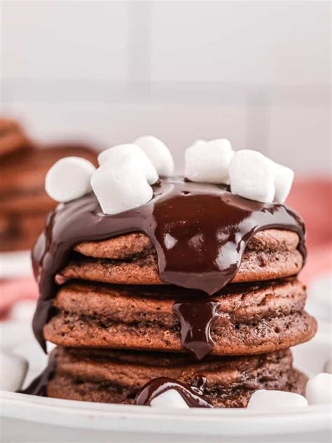 Hot Chocolate Pancakes • Pancake Recipes