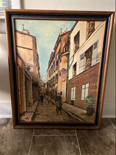 I Acquired A Painting La Rue Saint Rustique Montmartre By Maurice