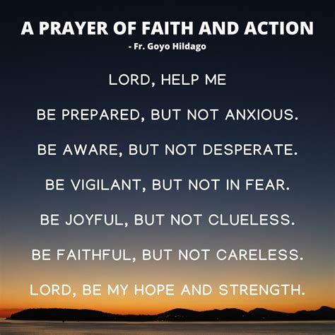 A Prayer Of Faith And Action In Times Of Fear Catholic Link