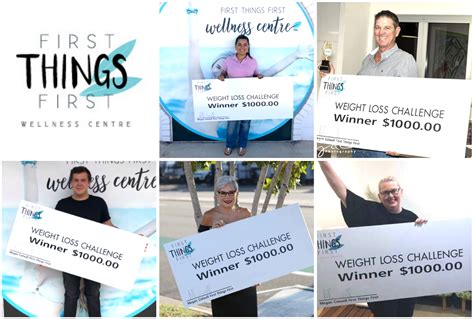 Celebrating Our 8 Week Challenge Winners First Things First Wellness Centre