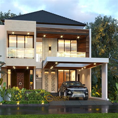Contoh rumah villa modern tahun 2021. Desain Rumah Modern 2 Lantai Ibu Putu di Bekasi, Jawa Barat