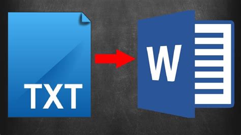 How To Convert Text File To Word Youtube