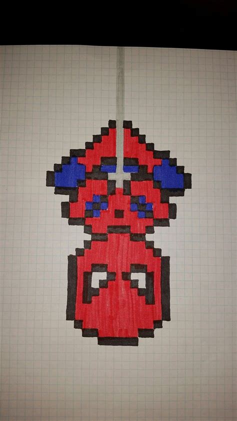 Spiderman Pixel Art Desenho Quadriculado Desenhos Em Pixels Desenho