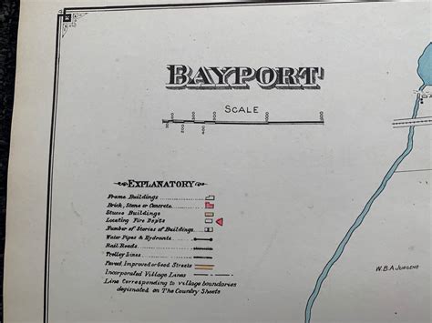 Long Island Index Map No2 Plate 32 Bayport Poster Museum