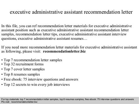 executive administrative assistant reference letter gotilo