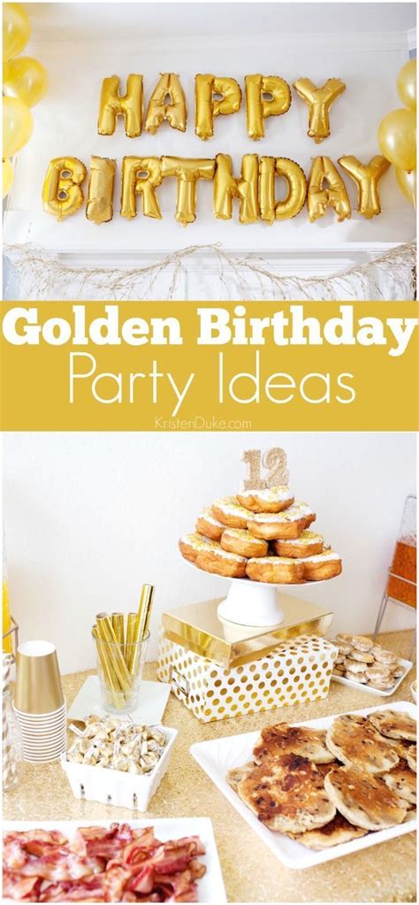 Golden Birthday Party Ideas Fun Gold Themed Party Ideas That Are
