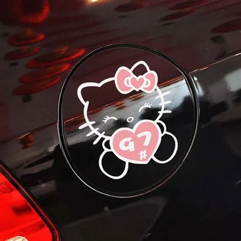 hello kitty car sticker decorative accessories kitty fuel tank car stickers 93 97 for kia k2