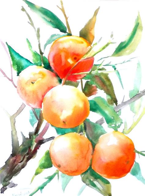 Because some exterior paints have added mildewcides and other chemicals that may harm trees…or at least that's what i've always read. Plums on the tree original watercolor painting 12 X 9 in ...