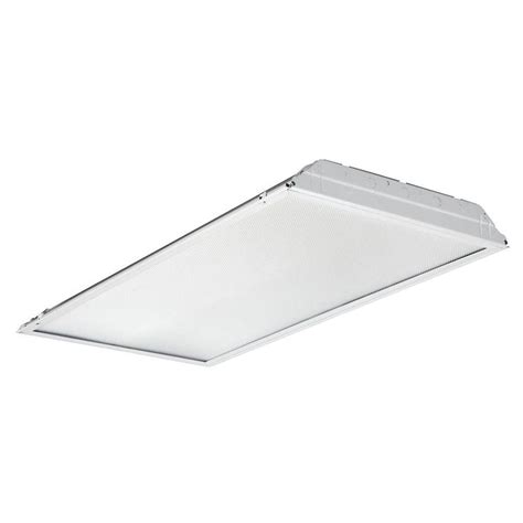 Lithonia Lighting 2 Ft X 4 Ft White Integrated Led Lay In Troffer