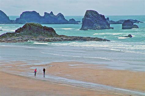 Indian Beach Rocks In Ecola State Park Oregon Photograph By Ruth Hager