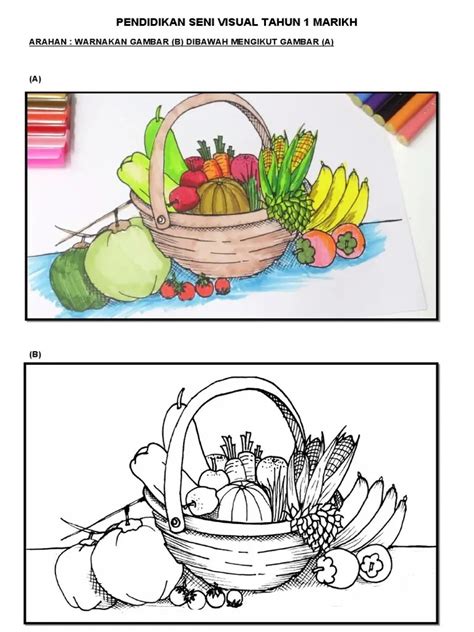 Mewarna Lembaran Kerja Pendidikan Seni Tahun 1 Soalan Matematik Tahun