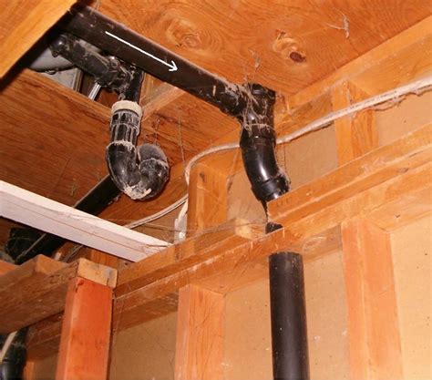 How can you vent the basement bathroom? Hole in basement cement, but no pipe for draining Tub.