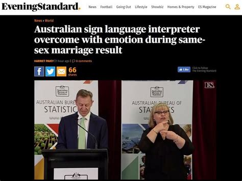 Same Sex Marriage Vote Sign Language Interpreter Mandy Dolejsis