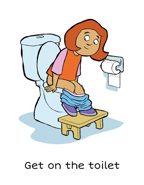 Toilet Time Visual Cards For Girls Learning To Use The Toilet For Wee