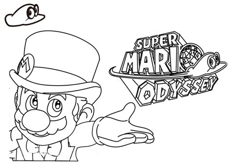 Fabulous Mario Odyssey Coloring Pages Pdf Coloringfolder