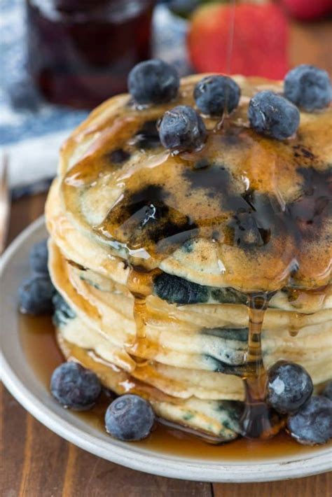 Fluffy Blueberry Pancakes Crazy For Crust