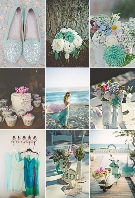 Mint Rose And Turquoise Wedding Color Inspiration