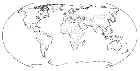 Con nombres de países y capitales; Mapamundi, 100 mapas del mundo para imprimir y descargar gratis