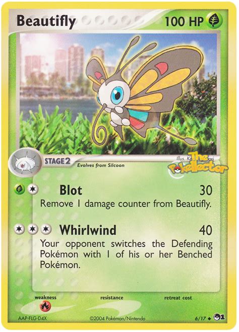 Beautifly Pop Series 1 6 Pokemon Card