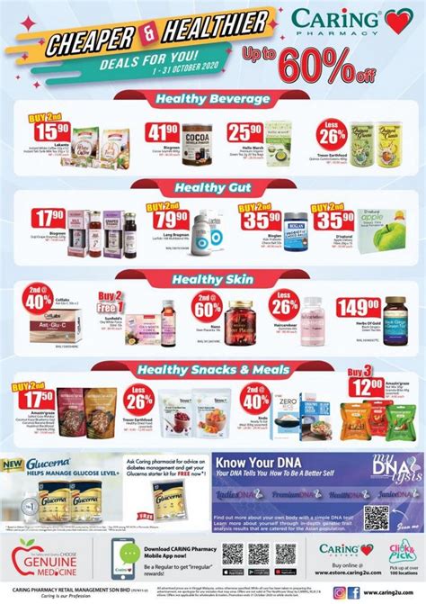 Pharmacy — johor bahru, found: 1-31 Oct 2020: Caring Pharmacy Cheaper & Healthier Sale ...