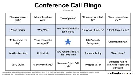 To play ties that bind, merely challenge each teammate to find at least one common trait with the new member. Conference Call Bingo: A Fun Game To Play With Your Coworkers