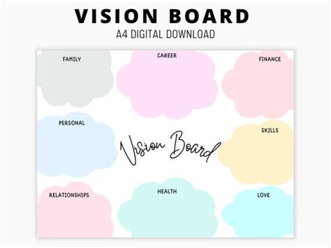 The 2023 2024 Printable Vision Vision Board Printables 2024 Vision